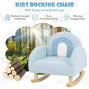 OLAKIDS Kids Sofa, Toddler Rocking Chair with Solid Wooden Frame, Anti-Tipping Design, Plush Fabric, Children Armchair