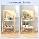 OLAKIDS Toddler Tower, 4 in 1 Foldable Kitchen Stool Helper Learning Standing Tower