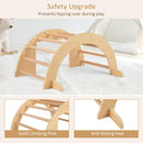 OLAKIDS Wooden Arch Climber Rocker with Soft Cushion for Toddlers