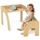 OLAKIDS Kids Table and Chair Set, Wooden Activity Table for Toddlers