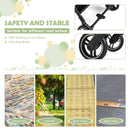 INFANS Lightweight Baby Stroller, One-Hand Gravity Fold, Compact Travel Stroller for Airplane