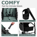INFANS 2 in 1 Baby Stroller, High Landscape Infant Stroller & Reversible Bassinet Pram, Foldable Pushchair