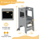 OLAKIDS Toddler Standing Tower, Kids Montessori Kitchen Step Stool Helper