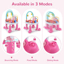 INFANS Baby Bouncer Activity Center 5 in 1 Toddler Bouncing Activity Saucer Playtime Mat Activity Table with 360°Rotating Seat