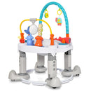 INFANS Baby Bouncer Activity Center 5 in 1 Toddler Bouncing Activity Saucer Playtime Mat Activity Table with 360°Rotating Seat