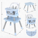 INFANS 8 in 1 Baby High Chair, Convertible Highchair for Babies and Toddlers, Infant Dining Booster Seat