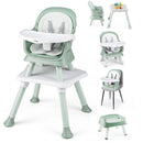 INFANS 8 in 1 Baby High Chair, Convertible Highchair for Babies and Toddlers, Infant Dining Booster Seat