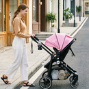 INFANS 2 in 1 Baby Stroller, High Landscape Infant Stroller & Reversible Bassinet Pram, Foldable Pushchair