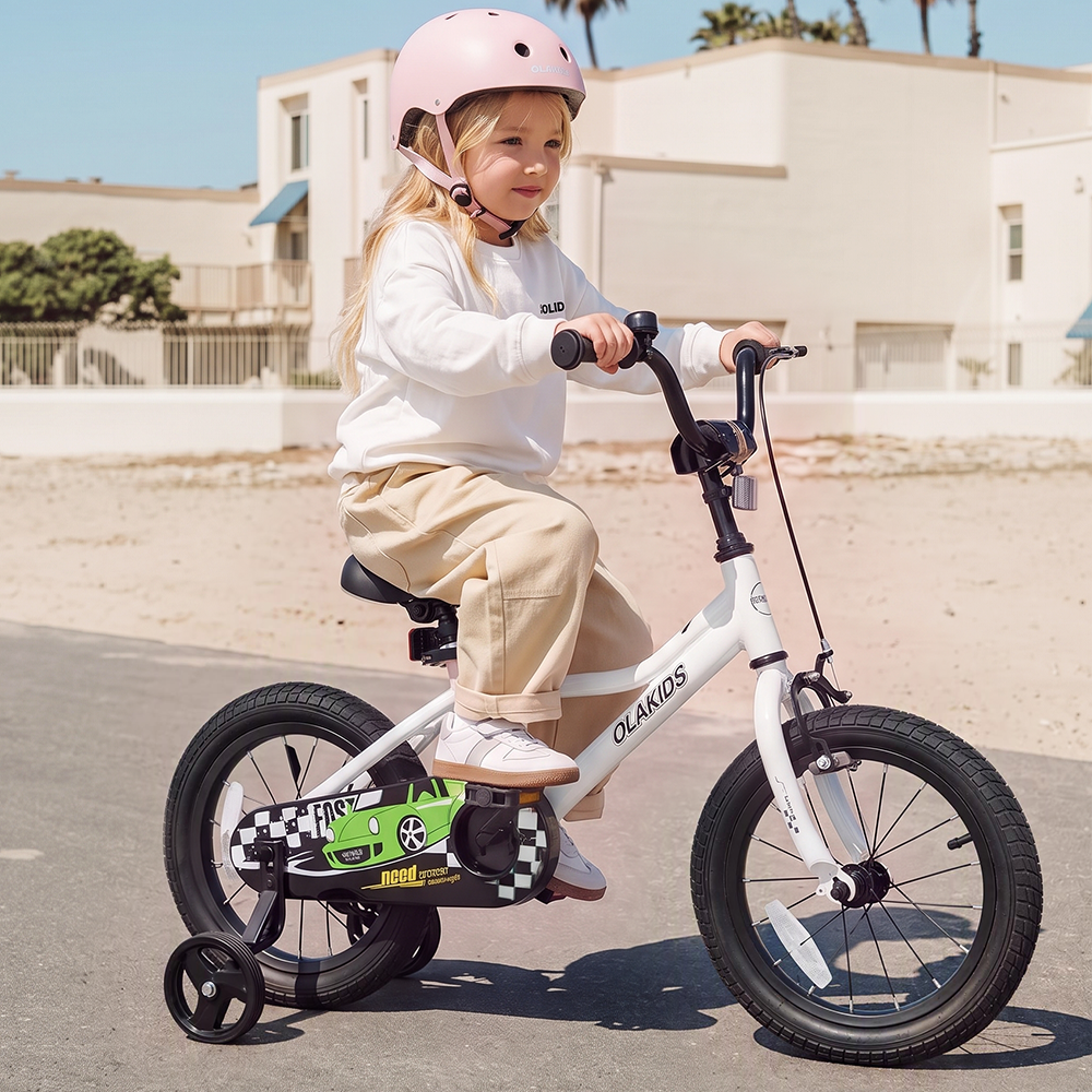 Olakids Kids Bike, 12 14 16 18 Inch Racing Car Themed