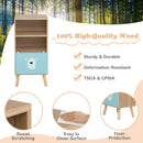 OLAKIDS Kids Bookcase Toy Storage Organizer Wooden Bookshelf for Toddlers Classroom Nursery Playroom