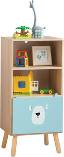 OLAKIDS Kids Bookcase Toy Storage Organizer Wooden Bookshelf for Toddlers Classroom Nursery Playroom