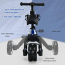 Kids 3 Wheels Tricycles  Wheels with Detachable Pedal OLAKIDS