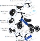 Kids 3 Wheels Tricycles  Wheels with Detachable Pedal OLAKIDS