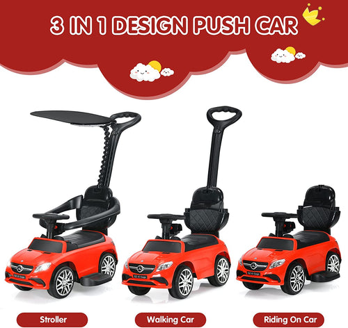 3-in-1 Kids Toy Stroller for Toddlers with Push Handle OLAKIDS