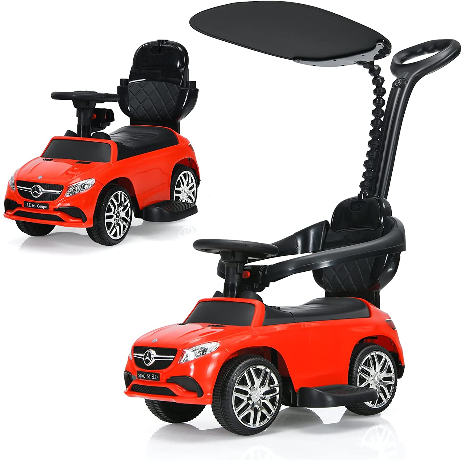 amg baby stroller OLAKIDS 3-in-1 Kids Toy Stroller for Toddlers with Push Handle