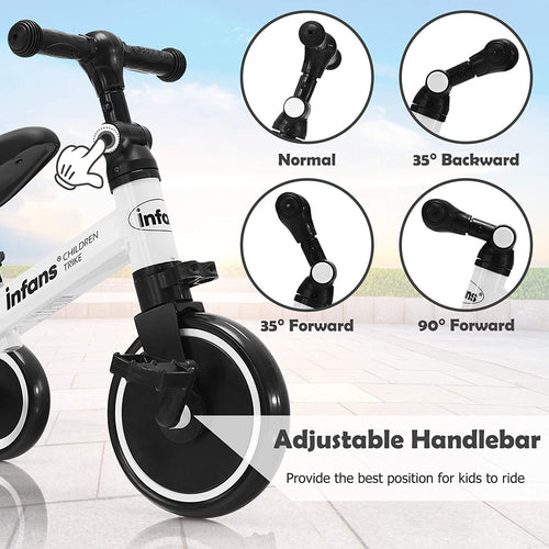Kids 3 Wheels Tricycles  Wheels with Detachable Pedal OLAKIDS
