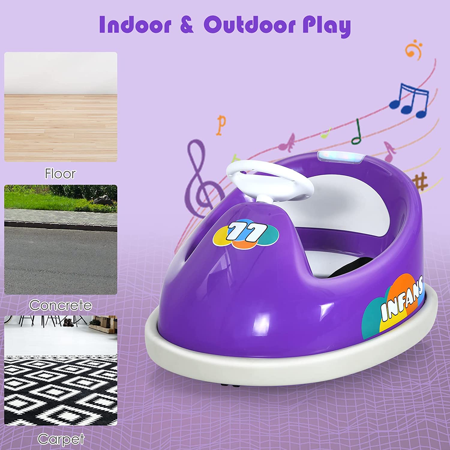 6V Electric Vehicles Ride On Bumper Car Remote Control OLAKIDS