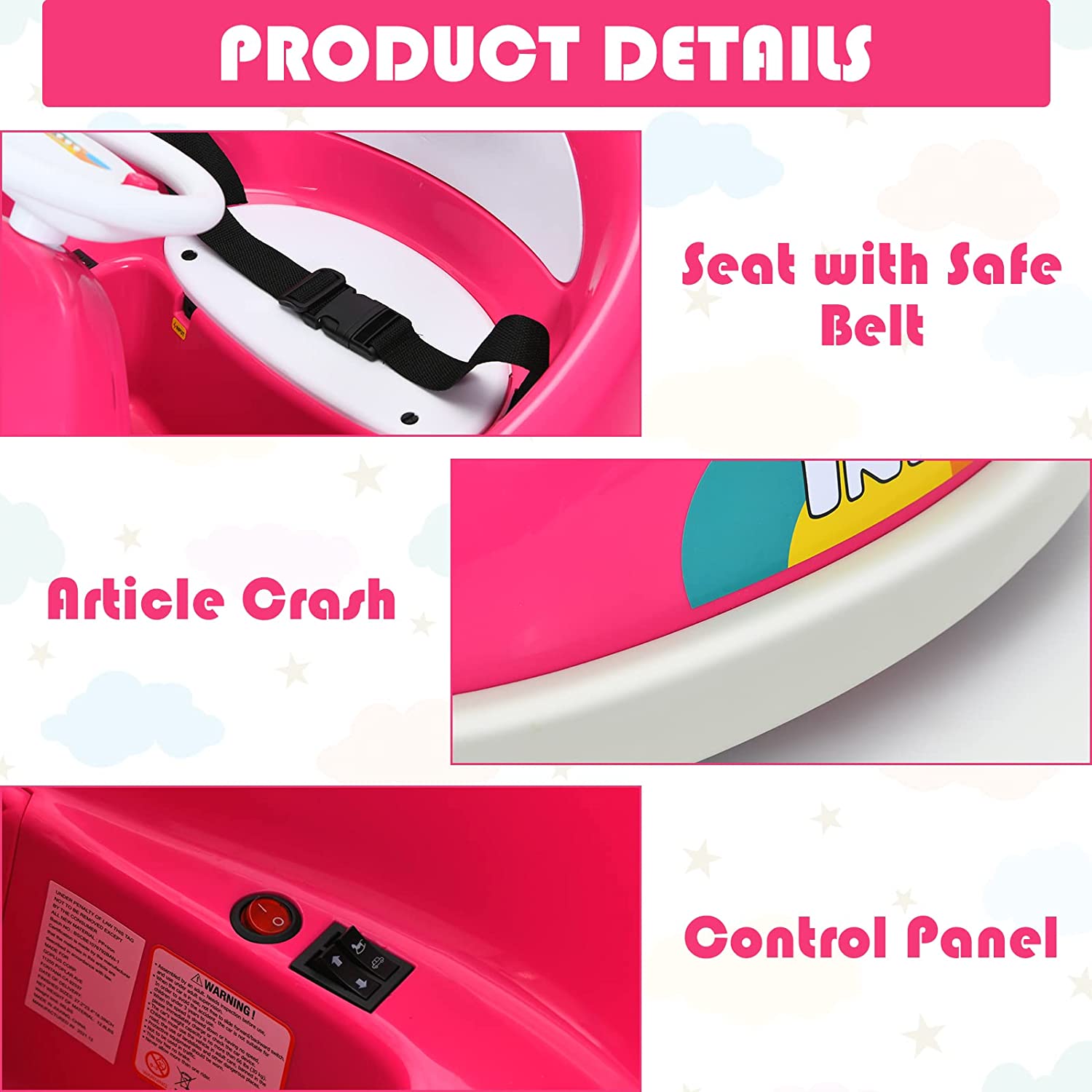 6V Electric Vehicles Ride On Bumper Car Remote Control OLAKIDS