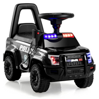 OLAKIDS Ride On Push Police Car, Toddler Foot-to-Floor Sliding Toy for Boys Girls 3+