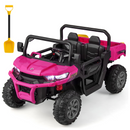 12V Electric Vehicle Dump Truck with Remote Control, Dump Bed and Extra Shovel OLAKIDS