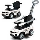 OLAKIDS 4 in 1 Ride on Push Car, Toddlers Stroller Sliding Walking Toy with Horn, Music, Lights, Removable Guardrails and Handle OLAKIDS