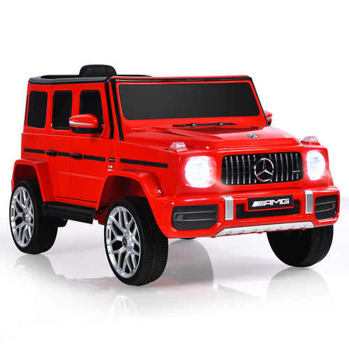 OLAKIDS 12V Kids Ride On Car, Licensed Mercedes Benz G63 Electric Vehicle with Remote Control, Double Open Doors, Music, Bluetooth, 2 Speeds, Wheels Suspension, Battery Powered Driving Toy OLAKIDS