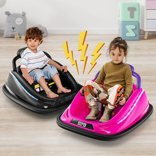 OLAKIDS Bumper Car for Toddlers, 12V Kids Electric Ride on Toy with Remote Control OLAKIDS