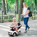 OLAKIDS 4 in 1 Ride on Push Car, Toddlers Stroller Sliding Walking Toy with Horn, Music, Lights, Removable Guardrails and Handle OLAKIDS