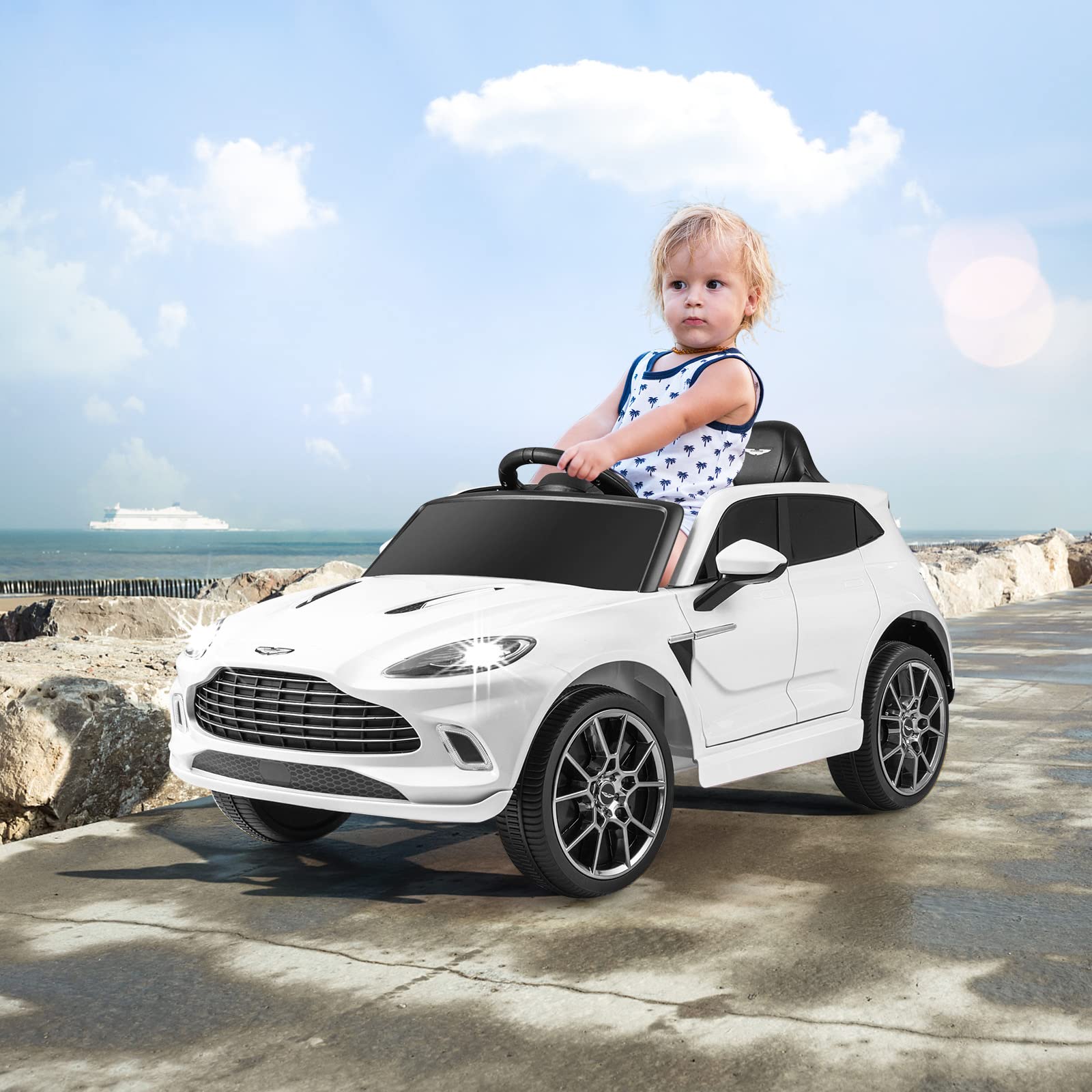 OLAKIDS Kids Ride on Car, 12V Electric Vehicle with Remote Control