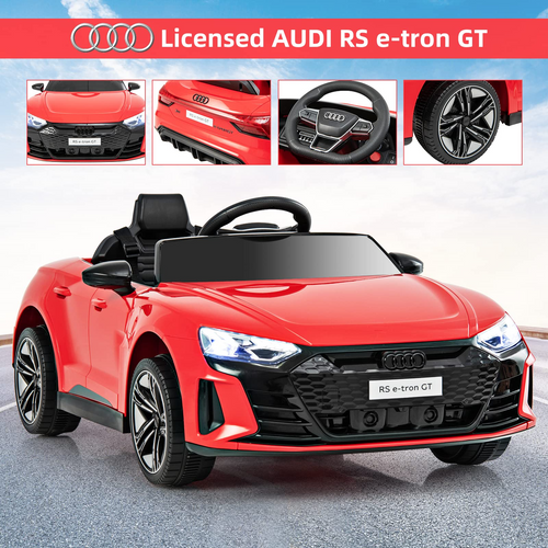 OLAKIDS 12V Kids Ride On Car, Licensed Audi RS e-tron GT Electric Vehicle with Remote Control OLAKIDS
