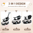 OLAKIDS 4 in 1 Ride on Push Car, Toddlers Stroller Sliding Walking Toy with Horn, Music, Lights, Removable Guardrails and Handle OLAKIDS