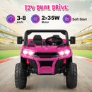 12V Electric Vehicle Dump Truck with Remote Control, Dump Bed and Extra Shovel OLAKIDS