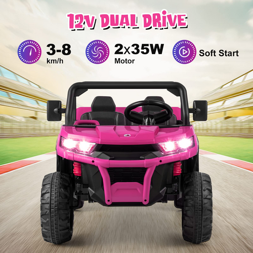 12V Electric Vehicle Dump Truck with Remote Control, Dump Bed and Extra Shovel OLAKIDS