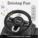 OLAKIDS Kids Ride on Push Car, Licensed Jeep Foot-to-Floor Sliding Toddler Toy with Engine Sound