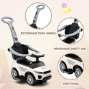 OLAKIDS 4 in 1 Ride on Push Car, Toddlers Stroller Sliding Walking Toy with Horn, Music, Lights, Removable Guardrails and Handle OLAKIDS