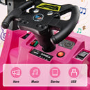 OLAKIDS Ride on Car, 12V 2 in 1 Kids Street Sweeper Truck Electric Vehicle with Remote Control