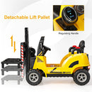 OLAKIDS Ride on Forklift, 12V Kids Electric Vehicle Construction Truck with Remote Control, Liftable Fork and Pallet