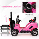 OLAKIDS Ride on Forklift, 12V Kids Electric Vehicle Construction Truck with Remote Control, Liftable Fork and Pallet