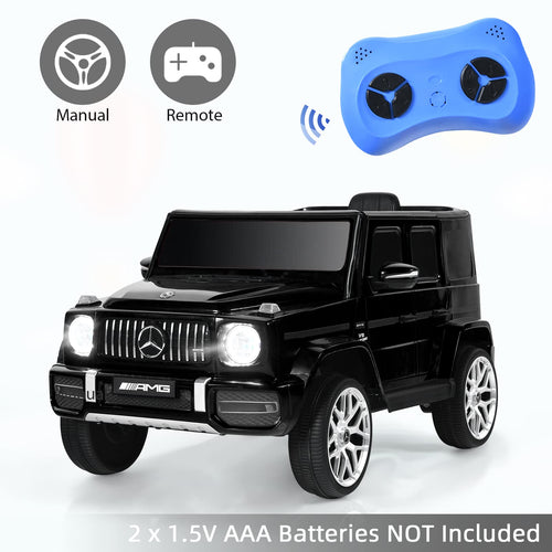 OLAKIDS 12V Kids Ride On Car, Licensed Mercedes Benz G63 Electric Vehicle with Remote Control, Double Open Doors, Music, Bluetooth, 2 Speeds, Wheels Suspension, Battery Powered Driving Toy OLAKIDS