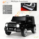 OLAKIDS 12V Kids Ride On Car, Licensed Mercedes Benz G63 Electric Vehicle with Remote Control, Double Open Doors, Music, Bluetooth, 2 Speeds, Wheels Suspension, Battery Powered Driving Toy OLAKIDS