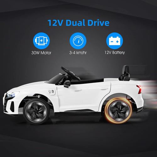 OLAKIDS 12V Kids Ride On Car, Licensed Audi RS e-tron GT Electric Vehicle with Remote Control OLAKIDS