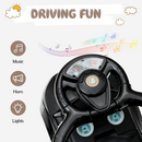 OLAKIDS 4 in 1 Ride on Push Car, Toddlers Stroller Sliding Walking Toy with Horn, Music, Lights, Removable Guardrails and Handle OLAKIDS