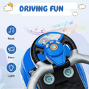 OLAKIDS 4 in 1 Ride on Push Car, Toddlers Stroller Sliding Walking Toy with Horn, Music, Lights, Removable Guardrails and Handle OLAKIDS