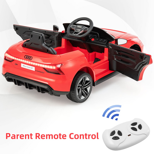OLAKIDS 12V Kids Ride On Car, Licensed Audi RS e-tron GT Electric Vehicle with Remote Control OLAKIDS