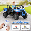 12V Electric Vehicle Dump Truck with Remote Control, Dump Bed and Extra Shovel OLAKIDS