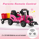 OLAKIDS Ride on Car, 12V 2 in 1 Kids Street Sweeper Truck Electric Vehicle with Remote Control