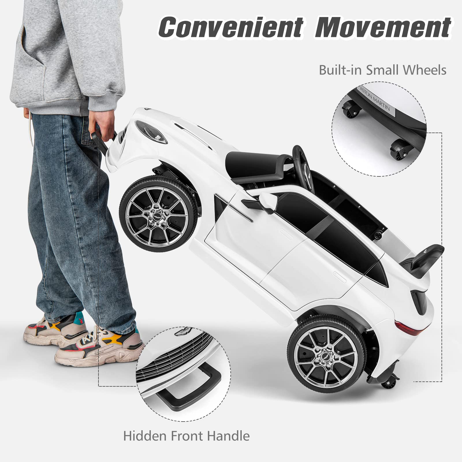 OLAKIDS Kids Ride on Car, 12V Electric Vehicle with Remote Control