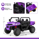 12V Electric Vehicle Dump Truck with Remote Control, Dump Bed and Extra Shovel OLAKIDS