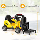 OLAKIDS Ride on Forklift, 12V Kids Electric Vehicle Construction Truck with Remote Control, Liftable Fork and Pallet