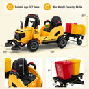 OLAKIDS Ride on Car, 12V 2 in 1 Kids Street Sweeper Truck Electric Vehicle with Remote Control